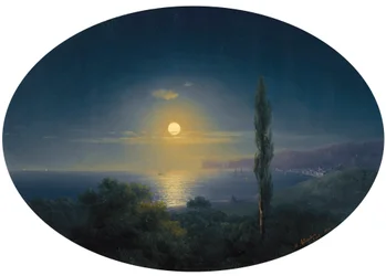 Costa della Crimea al chiaro di luna